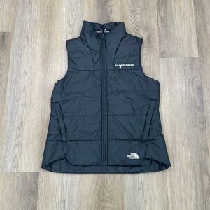 The North Face Vest Womens Medium Black Puffer Outdoor Hiking Full Zip Dome